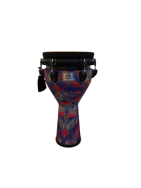 Djembe 10" colorful with screws height 53 cm diameter 25 cm ZANI