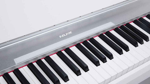 White electric piano with stand and pedals NUX NCK-330